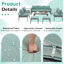 Charlsa Power Coated Aluminium 9 - Person Seating Group with Cushions-1362696459-1362696452