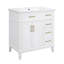 Meuble-lavabo moderne 30 po avec comptoir en céramique-1241362622