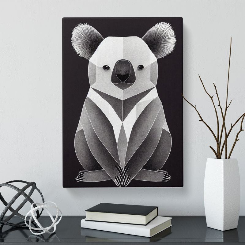 Abstract Koala Bear Vol.2 - Wrapped Canvas, 76cm H x 50cm W x 3cm D