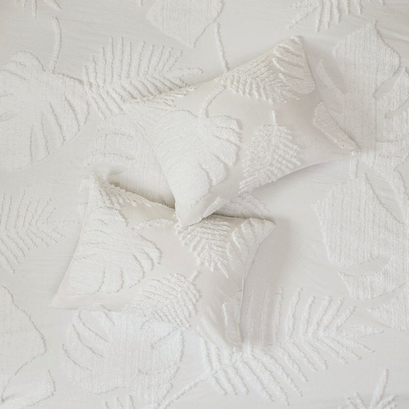 Cotton Chenille Bedding - , , Beach House Theme, Queen Size, 3 Pieces Comforter , Style