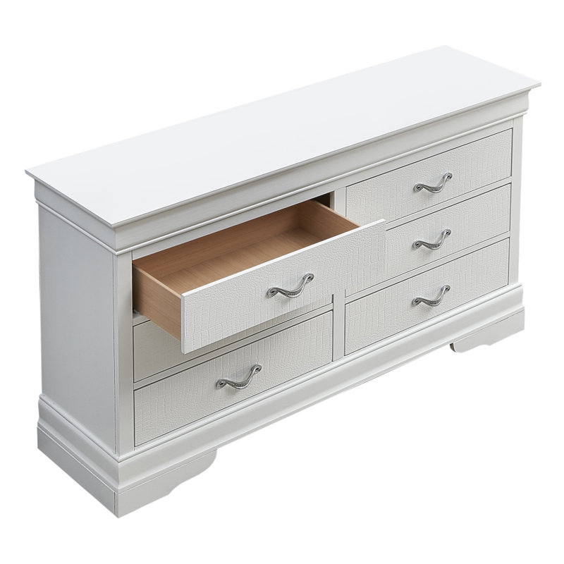 Commode Glana Furniture Lorana G6500-D, Blanc
