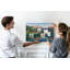 Wall Mounted cork board with print wall art message pin boards home office bulletin board ideas Lake landscape