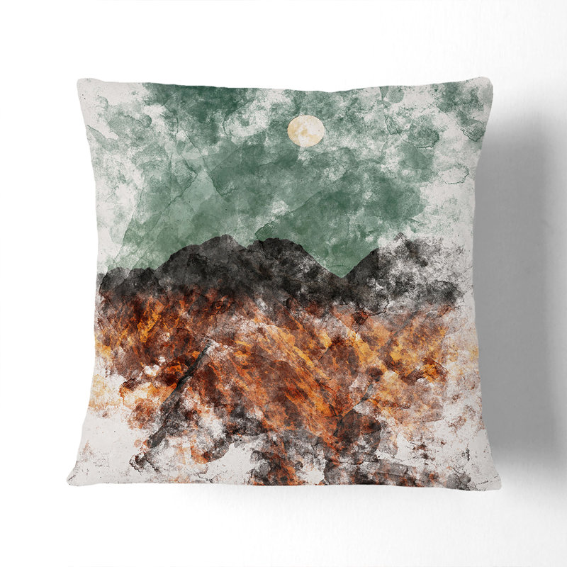 Abstract Square Cushion, White, 55cm H x 55cm W x 20cm D