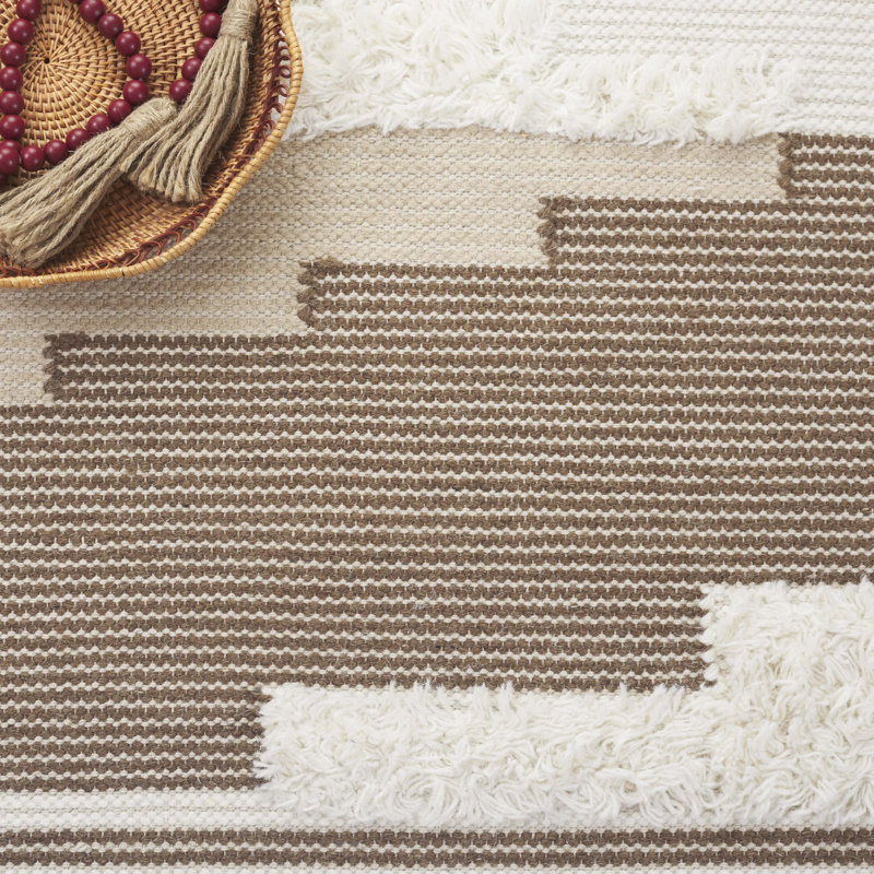 Kenya 280 Hand Woven 80% Wool; 20% Cotton Geometric Rug, Runner 2'3" x 8'