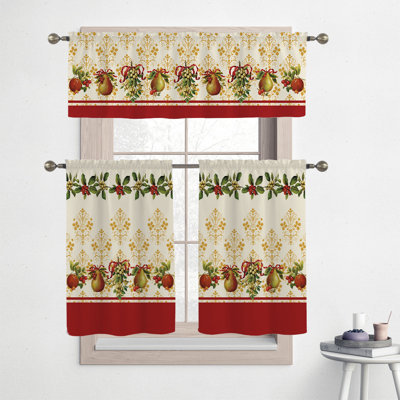Tailored 28'' Kitchen Curtain in Cream