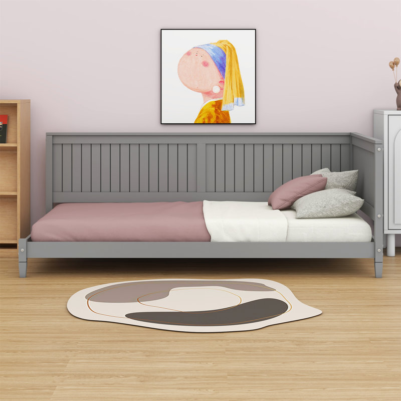 Wood Daybed/Sofa Bed, Twin, Gray