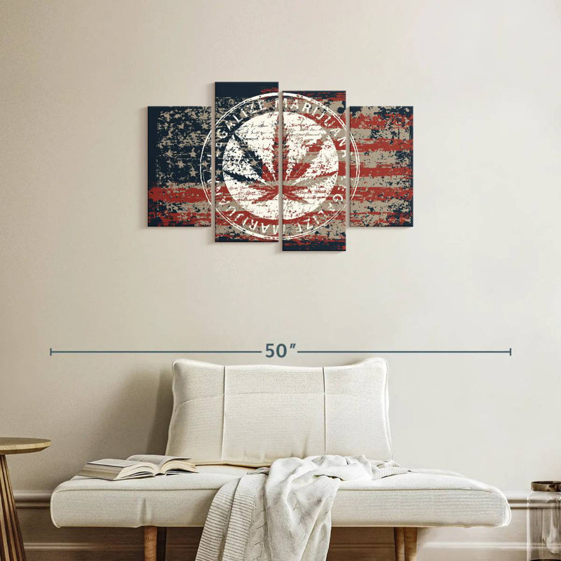Drapeau américain Tergel Marijuana, H 22 po x l 36 po