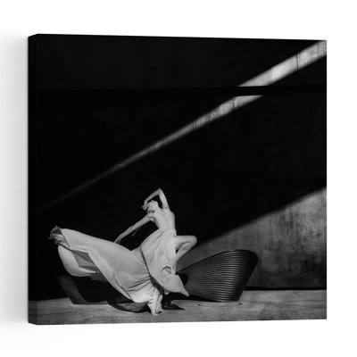 Danse des ombres gracieuse - Affiche murale contemporaine, dramatique et élégante représentant une architecture élégante
