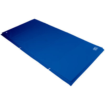 Tapis de gymnastique standard 5 pi x 10 pi x 1,5 po bleu