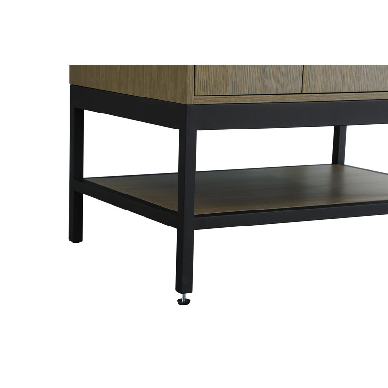32 inch Single Bathroom Vanity, Chestnut Brown