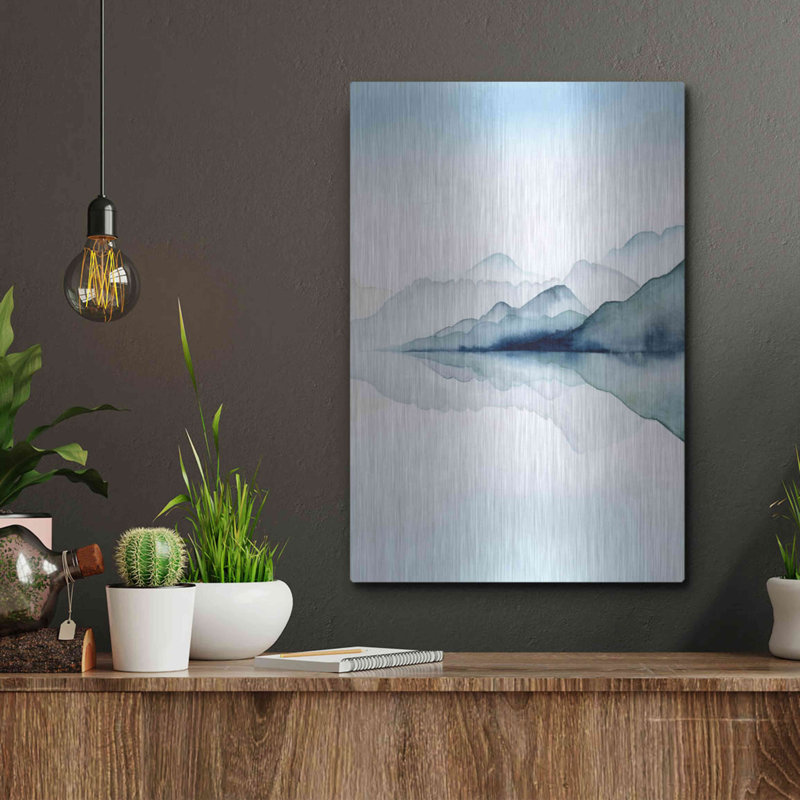 «Glacial II» par Grace Popp, art mural en métal, 12 po x 16 po, H 16 po x l 12 po