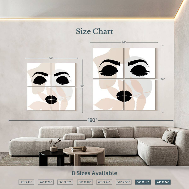 Shuttworth Work It Girl avec des couleurs, H 57 po x l 57 po