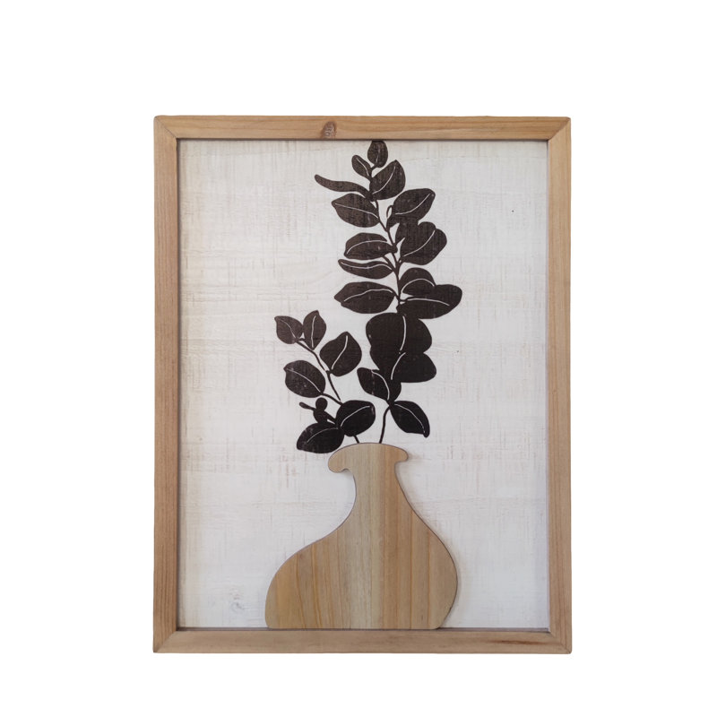 Vase en bois 18 po