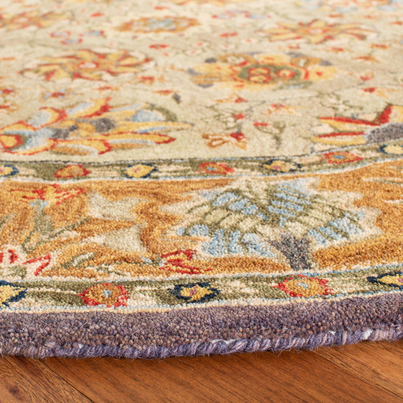 Tapis en laine touffeté à la main Tingley, Rond 8 pi