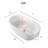 51" Acrylic Modern Freestanding Bathtub, Compact Square-Oval Deep Soaking Tub with Slotted Overflow and Center Drain, Multiple Colors Available-129104741