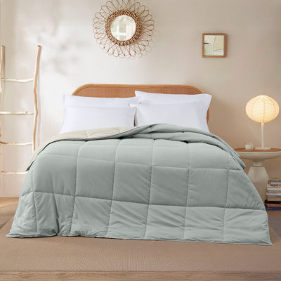 Modern Threads Comforter Duvet Insert, Reversible Quilted Down Alternative Comforter with Corner Tabs, All Season Bedding