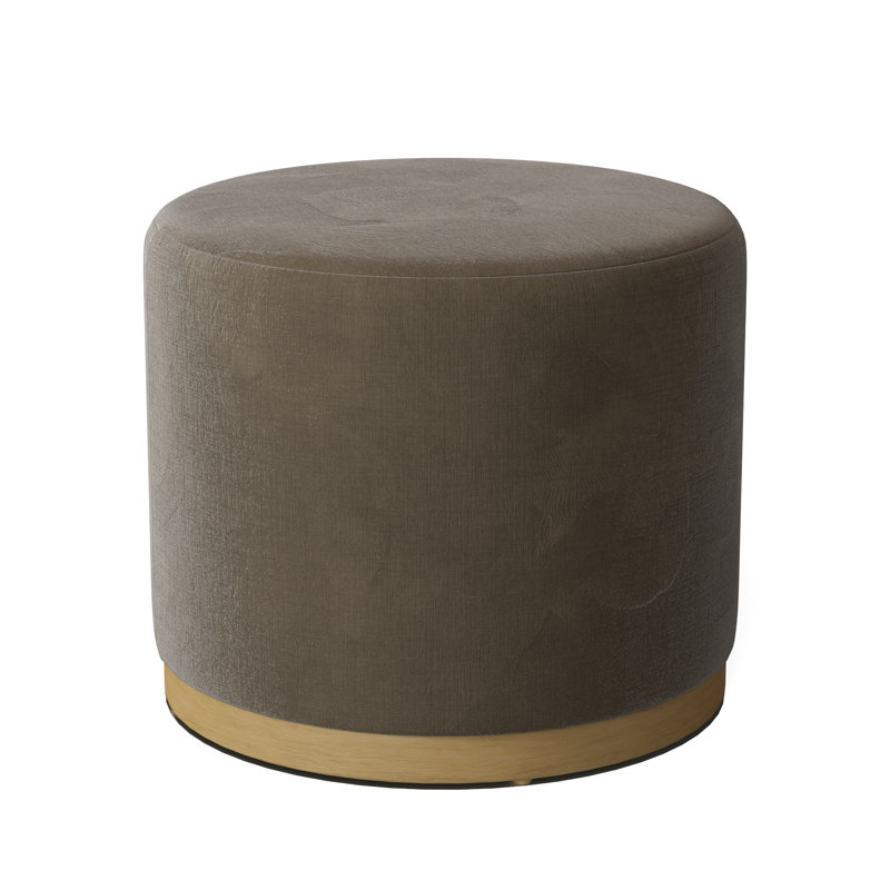 Corbin Round Ottoman, Hazelnut, Sage (8789 30)
