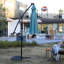 Parasol à DEL 10 pi pour bord de piscine, avec 40 lumières intégrées, parasol de 10 pi, durable - Jardin-1325441756