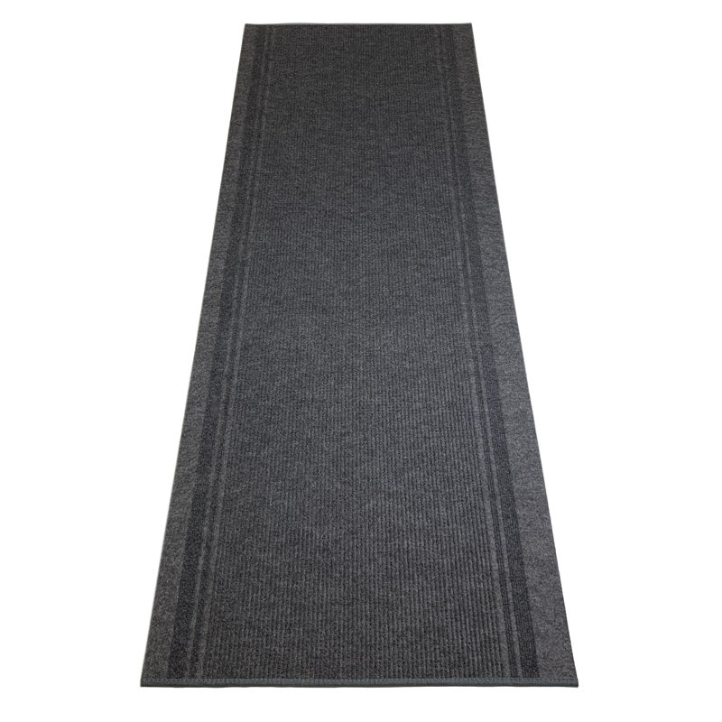 Tapis gris léger intérieur / extérieur antidérapant, Tapis de couloir 2 pi 2 po x 38 pi