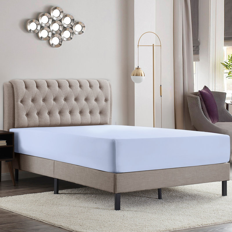 Luxury Double Brushed Microfiber Deep Pocket Fitted Sheet – 16” Mattress Fit, Wrinkle-Free, Fade Resistant & Breathable