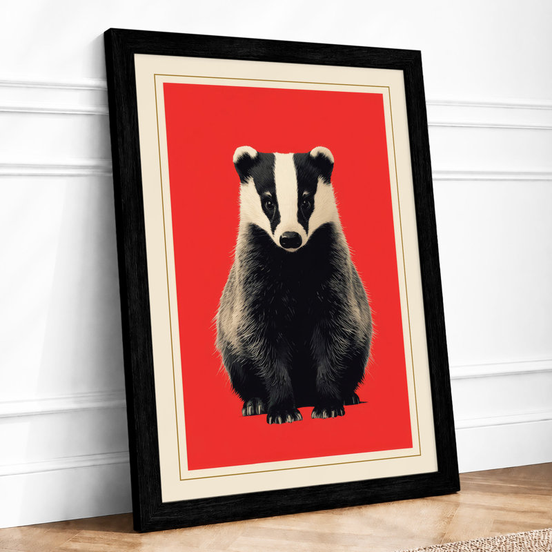 Bold Badger Modern - Print, Black, A3 - 42.0 x 29.7 cm