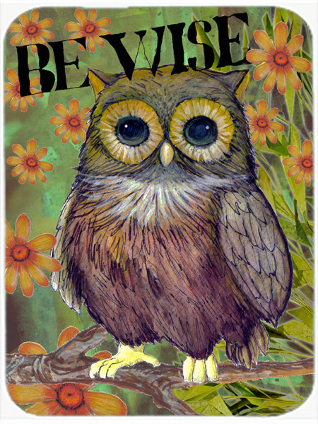Planche à découper en verre hibou caroline
