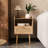 23.6'' Tall Drawer Rattan Nightstand with Charging Station-52251693