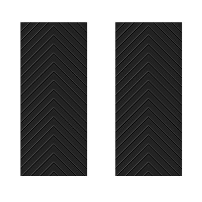 Hollow Paneled Painted without Installation Hardware Kit Sliding Closet Doors