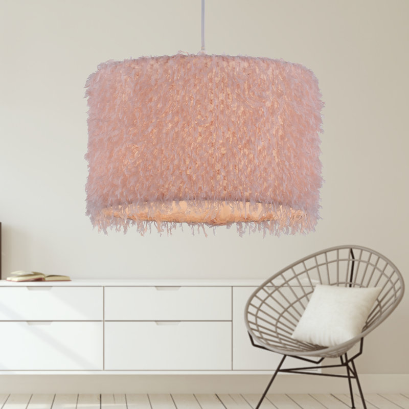 20cm H Polyester Lamp Shade, Pink
