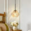 Luminaire suspendu simple à grande sphère torsadée, base E26-673216865