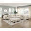 Ensemble de meubles modulaires en tissu de velours côtelé beige 1pc
