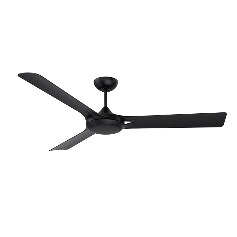 ORI 60 Matte Black Ceiling Fan with LED Light Kit & Remote Control - Energy Efficient & Stylish