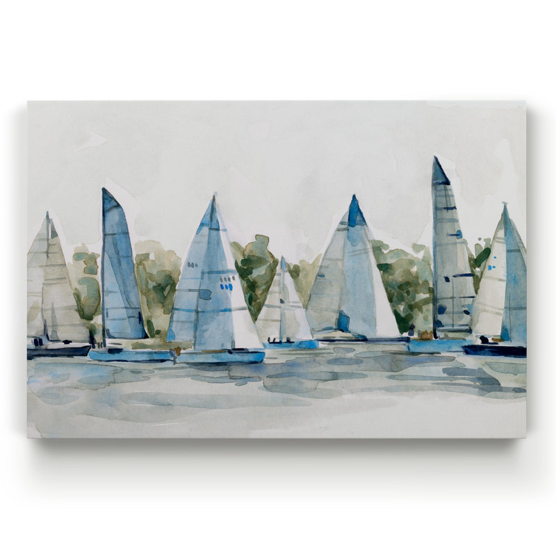 " Pastel Marina I ", 12" H x 8" W x 1" D, Wrapped Canvas