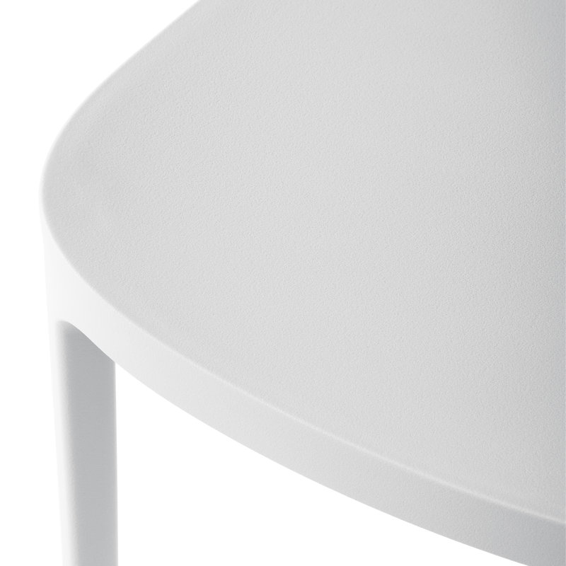 Chaise de salle à manger d'extérieur empilable (ensemble de 4), Gris