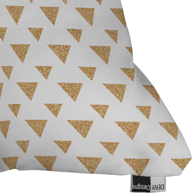 Allyson Johnson Glitter Triangles Outdoor Throw Pillow, 18" x 18"