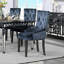 Chaise d'appoint rembourrée avec garniture cloutée