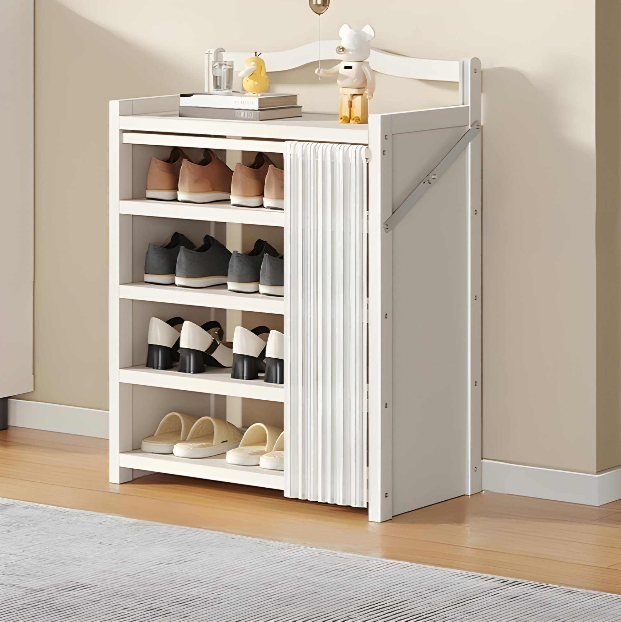 Red Barrel Studio® Space-Saving Multi-Layer Foldable Shoe Rack With ...