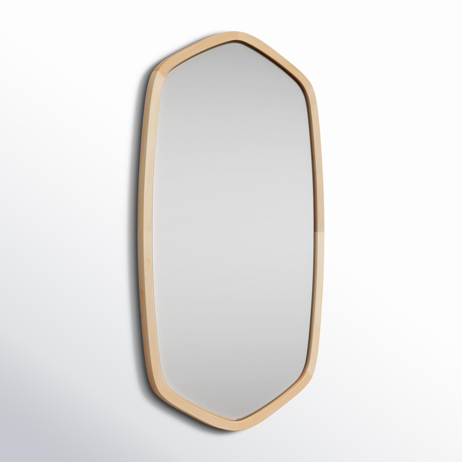 Glover Accent Mirror, Natural, 36" x 20", Horizontal and Vertical