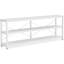 Console de canapé extra-longue avec tablettes à 3 niveaux - Blanc