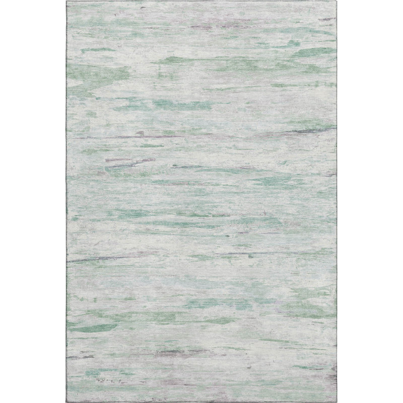 Premium Machine Washable Mundell Abstract Rug, Rectangle 5' x 7'6"