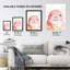 Cute Baby Manatee Pink Paint Splatter Wall Art Print