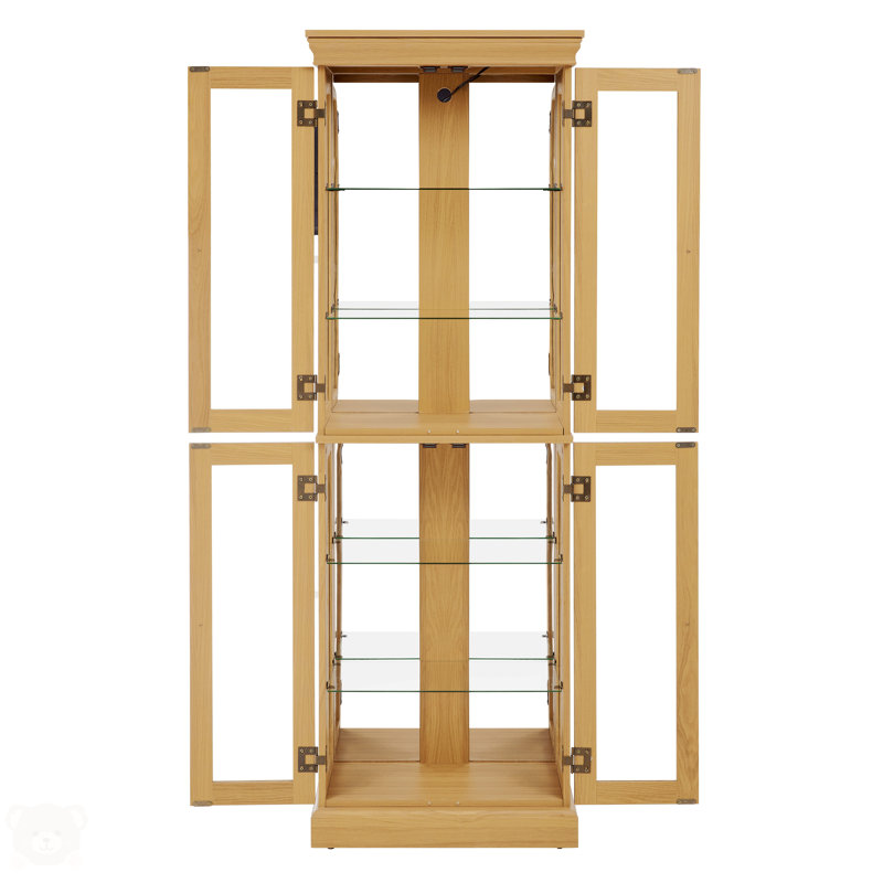 Lighted Glass Curio Display Cabinet