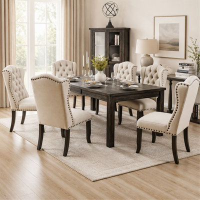Rustic Bold Distressed 1pc Dining Table W Leaf Solid wood Dining Room Furniture