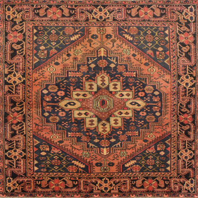 Tapis traditionnel rouge / bleu