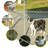 82.7'' H 1 Panel Stainless Steel Yard Kennel With Door