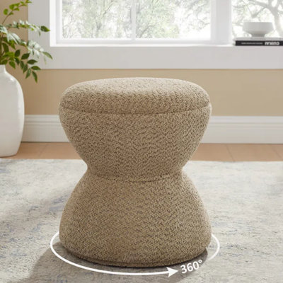 Kadezha Upholstered Swivel Ottoman