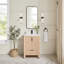 Ensemble de meuble-lavabo à simple cuve 24 po en chêne naturel avec plateau en pierre blanche à grain blanc-1930349674-1930349672