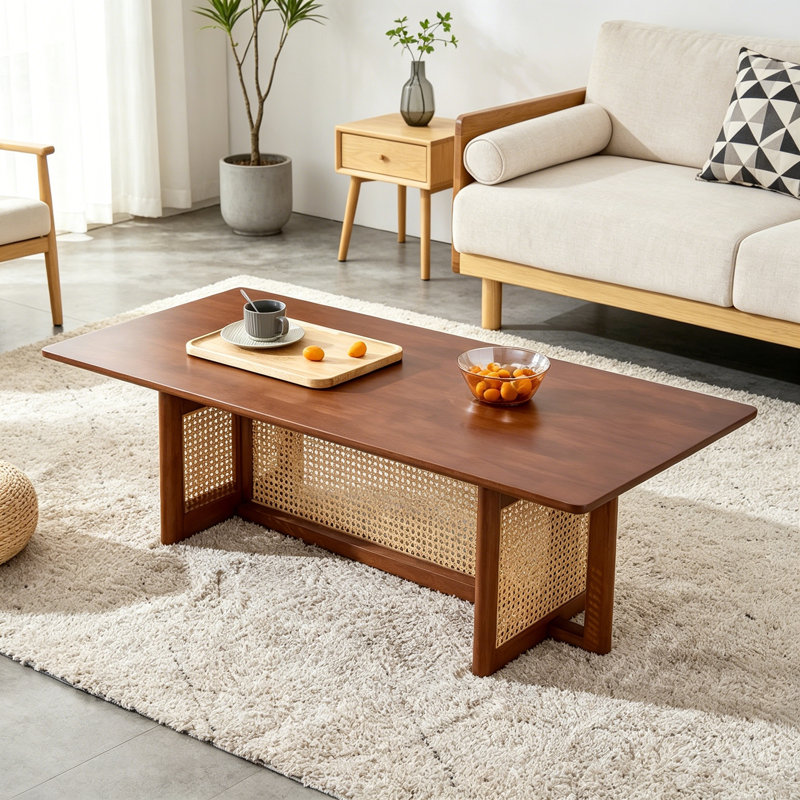 Table basse avec pieds robustes