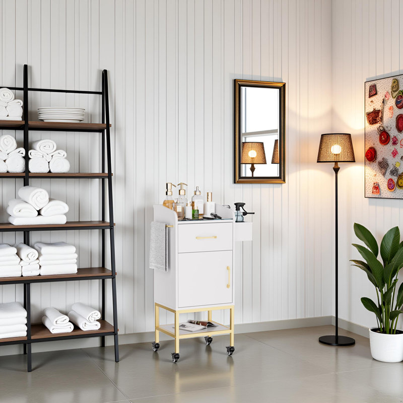 Barber Salon Work Station for Hair Stylist Home Beauty Salon Equipment Barber Supplies Organizer Cabinet Barbershop Furniture