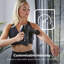 GEEPAS Portable Massage Gun Deep Tissue | 4 Heads 3 Adjustable Angles 5 Speeds | Muscle Massager for Pain Relief & Recovery | USB-C Rechargeable 6H Battery | 2-Year Warranty Black